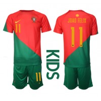 Otroški Nogometni dresi Portugalska Joao Felix #11 Domači SP 2022 Kratek Rokav (+ Kratke hlače)